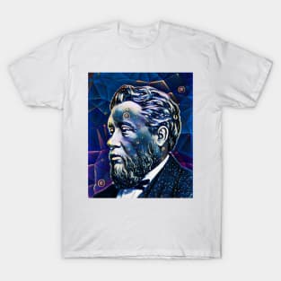 Charles Spurgeon Dark night Portrait | Charles Spurgeon Artwork 6 T-Shirt